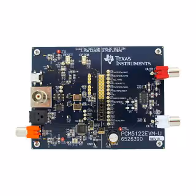 PCM5122EVM-U Texas Instruments  Cartes d'évaluation - Convertisseurs numériques-analogiques (DAC)
